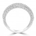 1.10 ct Ladies Round Cut Diamond Wedding Band Ring With Millgrain Edge 